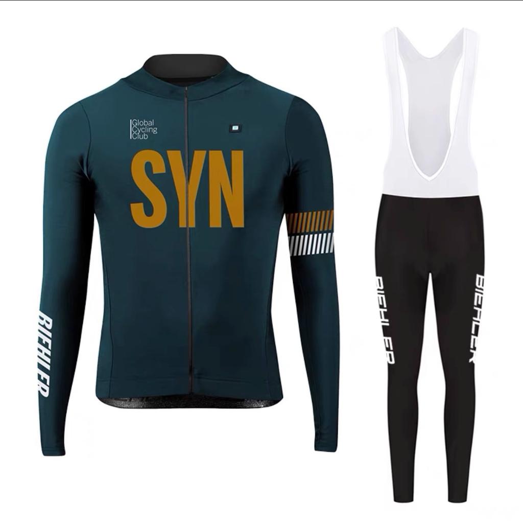 Bicycle Long-sleeved Top Set Road Bike Thin Men's Autumn and Winter Overalls 2026 Autumn Breathable Suit Cycling Suit