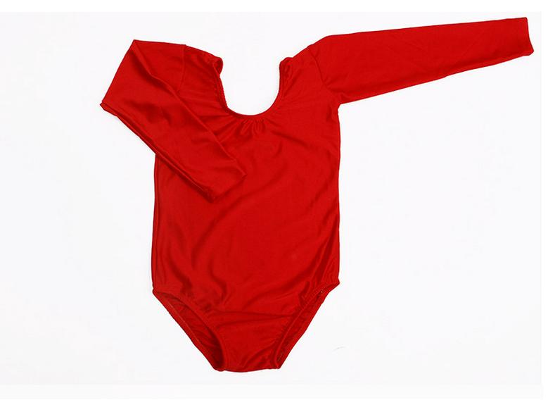 Children's Shiny Long Sleeve Gymnastics Leotard - Boys & Girls Performance Spandex One-Piece for Dance & Aerobics