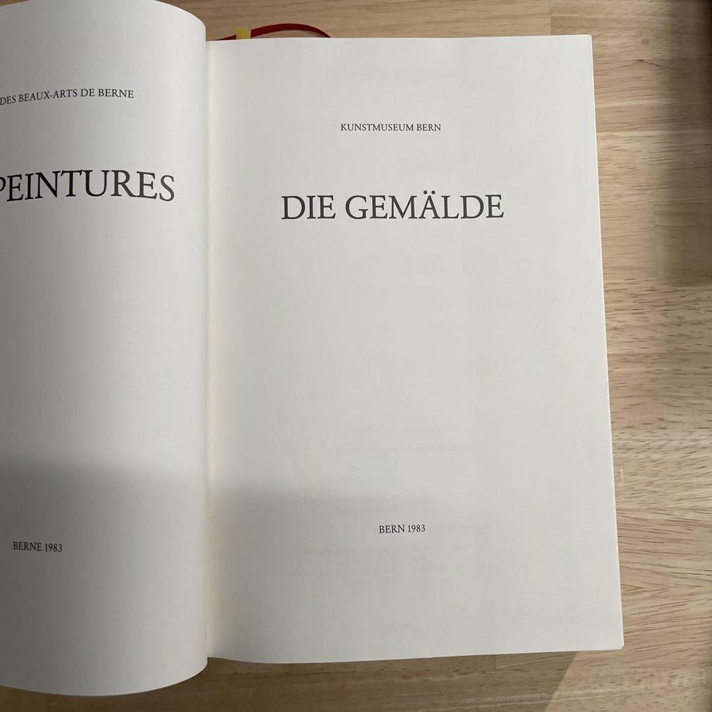 [USED] KUNSTMUSEUM BERN / DIE GEMÄLDE 1983