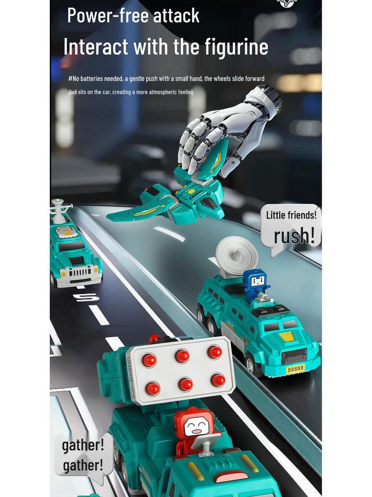 Children's Magnetic Transforming Robot Building Blocks Toy Set