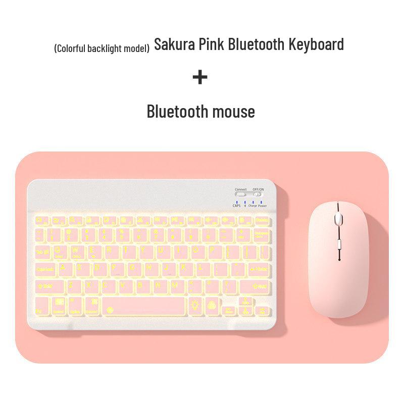 Universelle drahtlose Bluetooth-Tastatur und -Maus für Tablets, Telefone und iPads