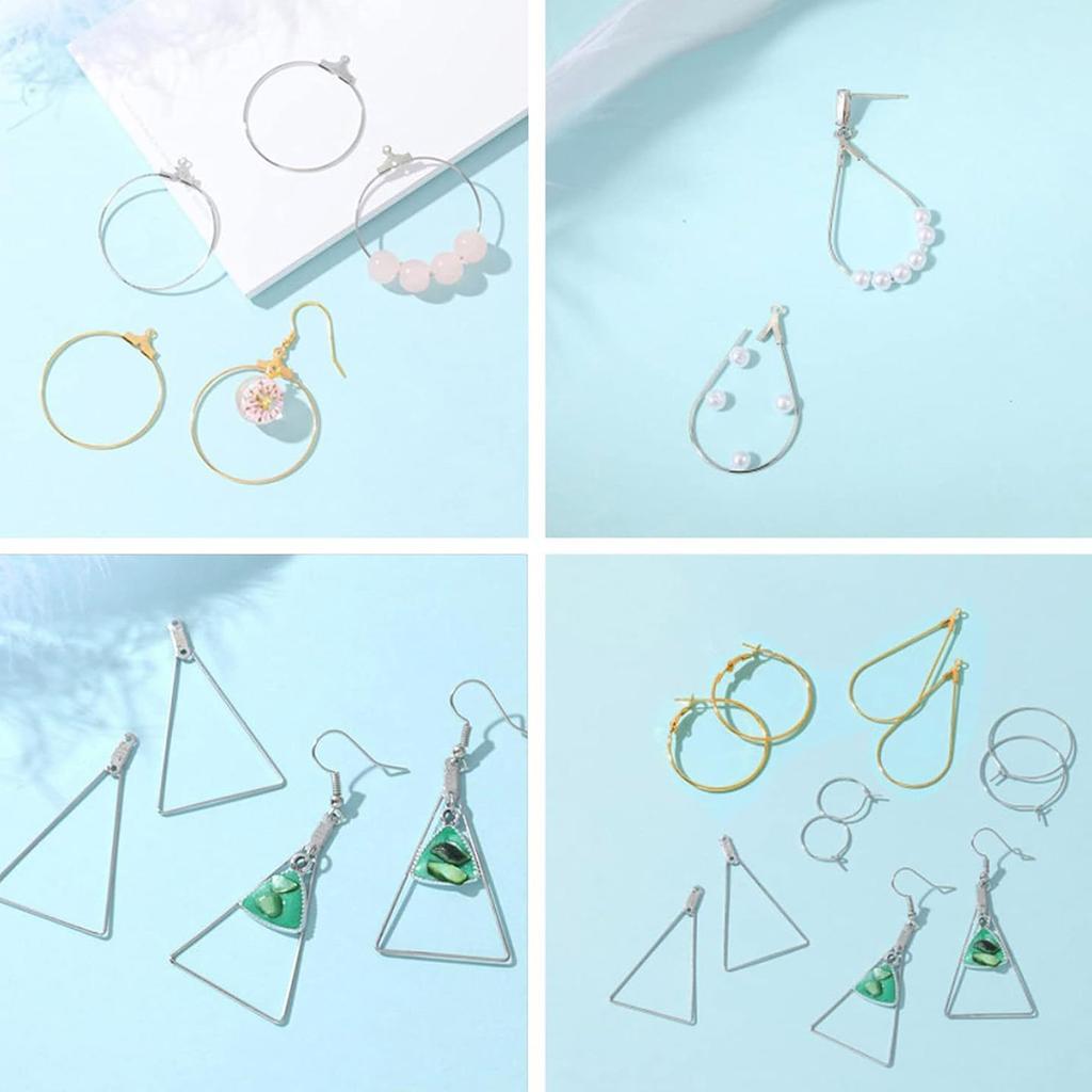 Professional Jewelry Makers Present 200Pcs Earring Hooks Jewelry Making Finding Suitable for Hand-making Ear Jewelry