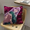1pc Moka Akashiya Anime Characters Pillow Case Fashion Square Pillowcase Bedroom Sofa Room Ins Decoration Leisure