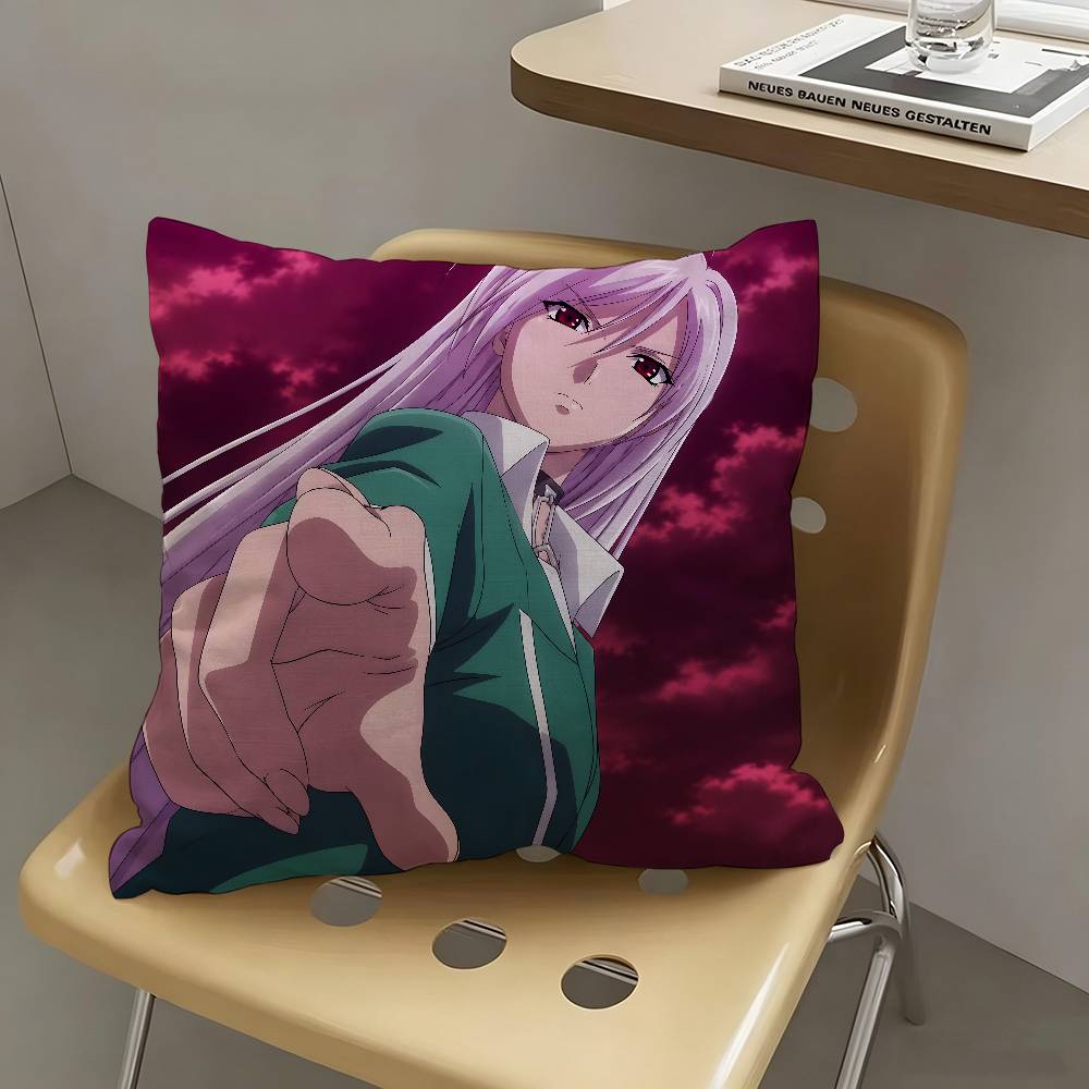 1pc Moka Akashiya Anime Characters Pillow Case Fashion Square Pillowcase Bedroom Sofa Room Ins Decoration Leisure