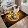 1Pc Musical elements Printed circular carpet, home door mat, outdoor travel protection carpet A10