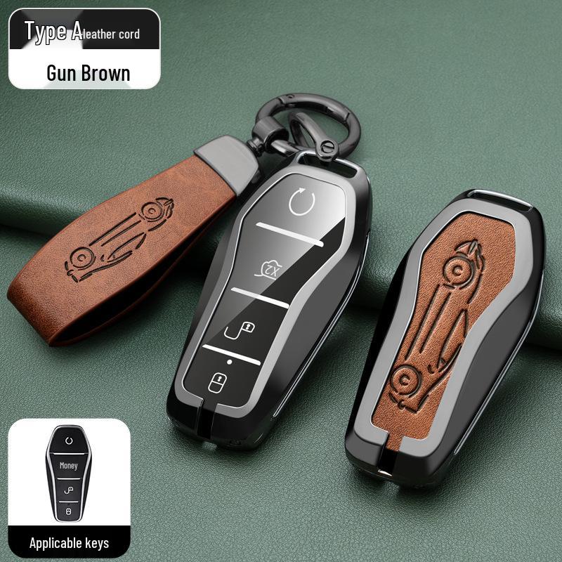 BYD Han, Tang DM, Qin PLUS, Song Pro/Max, Yuan Car Metal Key Case (2021 Model)