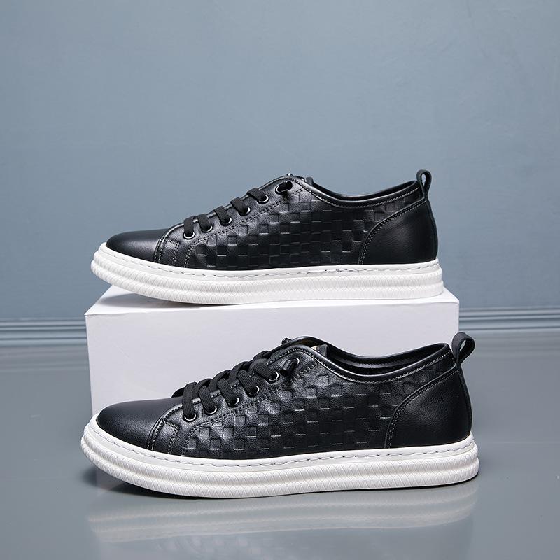 Genuine Leather Men's Shoes 2024 New Top Layer Cowhide Small White Shoes Casual Leather Shoes for Men Designer Loafers Shoe