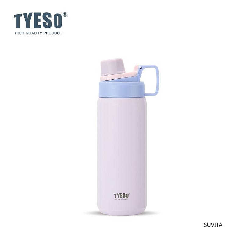 Bouteille d'eau thermos en acier inoxydable Tyeso Sport Isotherme Anti-fuite Portable Gourde Fitness pour Voyage en Plein Air Gourdes sous Vide