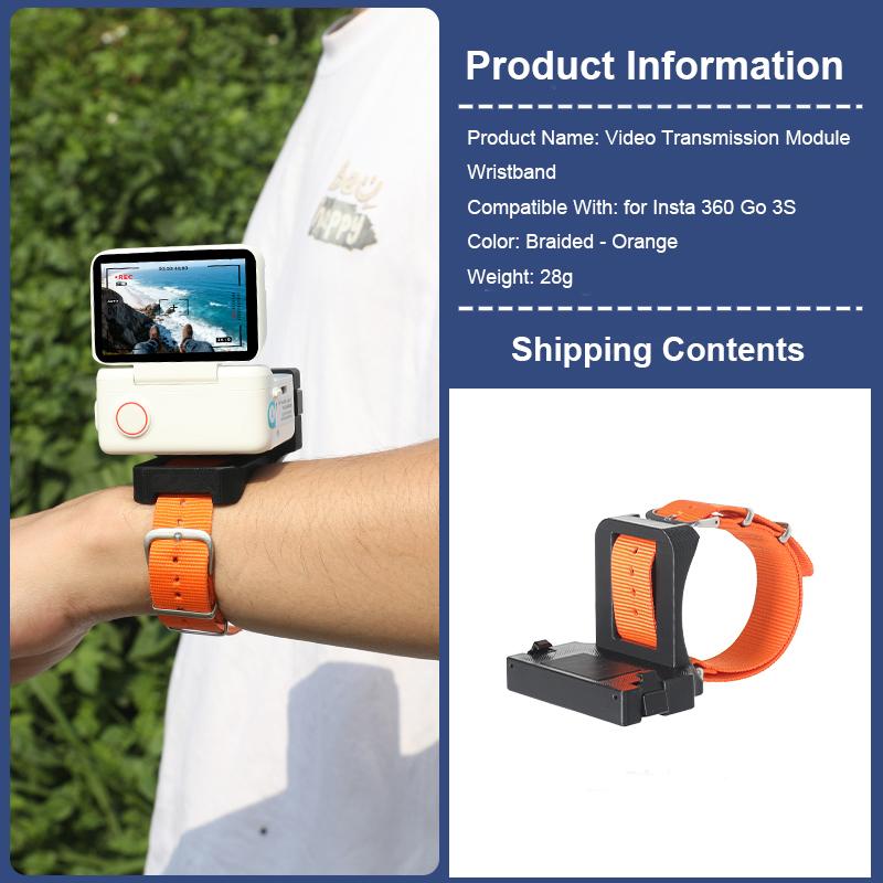 Ремешок-крепление на запястье для спортивной камеры Insta360 Go 3S, регулируемый браслет, аксессуары для камеры Insta360 Go 3S