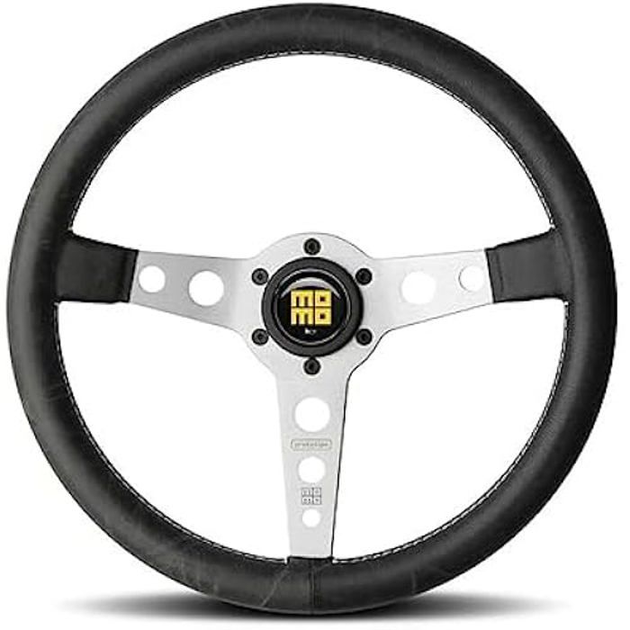 Volant - MOMO - Prototipo Heritage 350 SIL - Couleur Noir - Design Classique - Confort Optimal