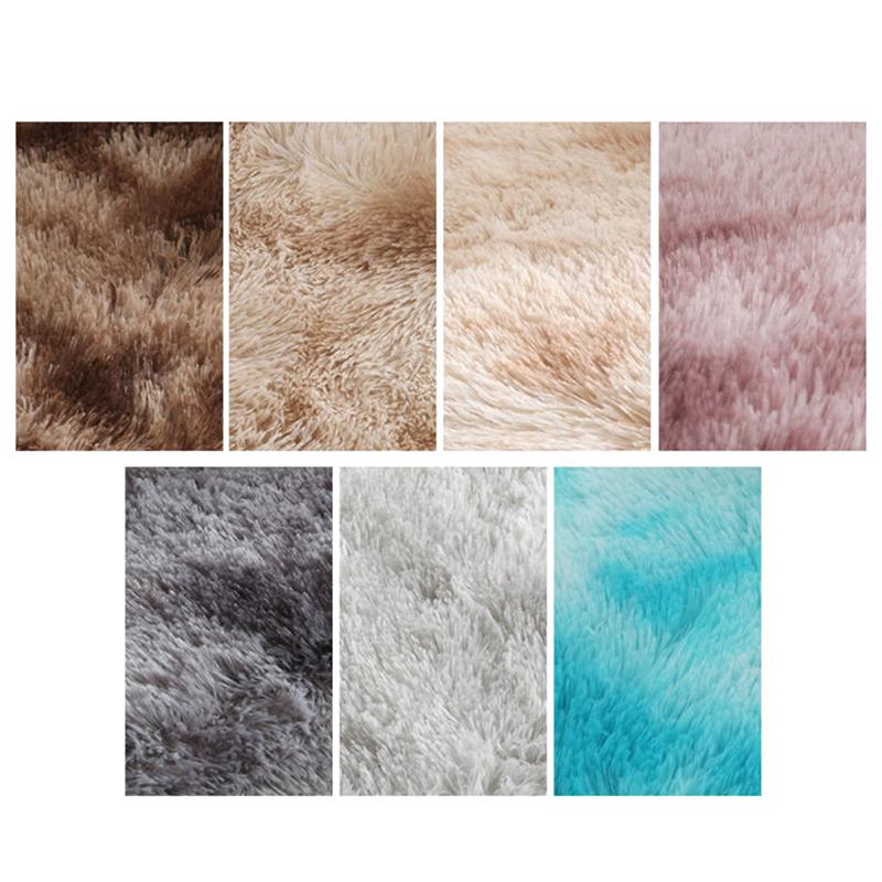 Covor Shaggy Tie-Dye Imprimat Pluș Podea Covorașe Pufoase Covor de Zonă Covorașe pentru Camera de Zi