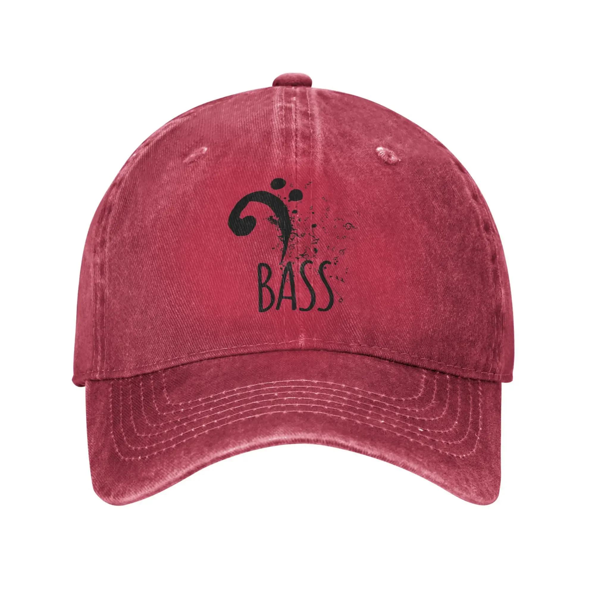 

Baseball Cap Bass Clef Music Logo Summer Stylish Trucker Hat Notes Abstract Unisex Tennis Skate Breathable Snapback Cap One Size