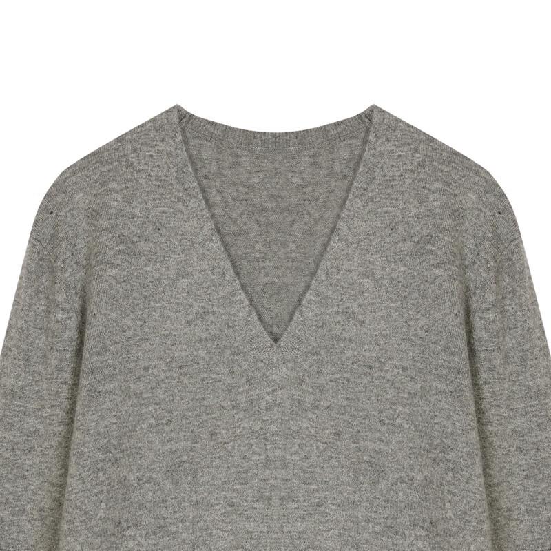 Less 2024 Winter V-Neck Cashmere Pullover Sweater