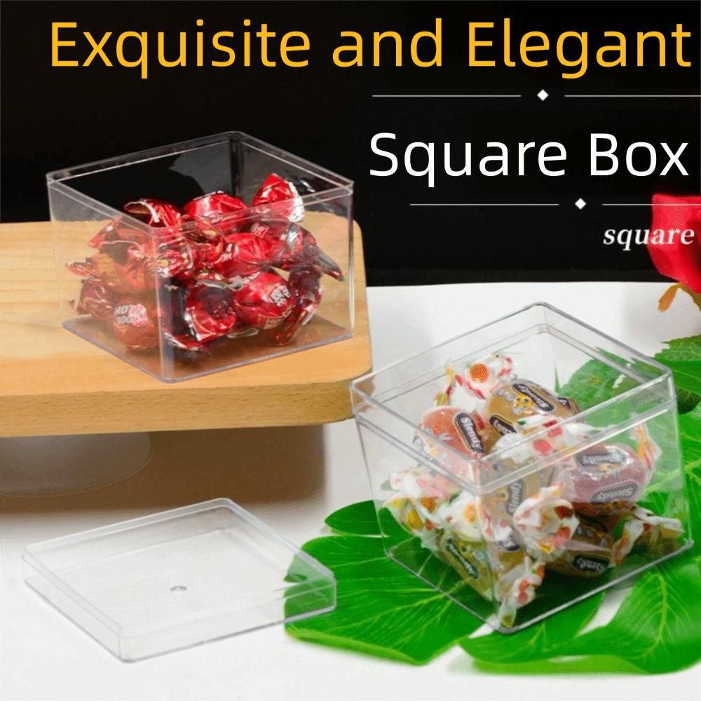 About 290ML Plastic Cookie Box Handmade Tiramisu Containers  Tableware Supplies