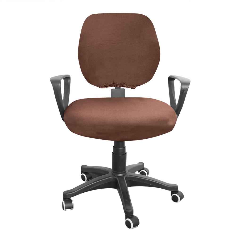 Spandex Computer Chair Cover Removable Polyester Elastic for Household Office Chairs Seat Case Slipcover Supplies