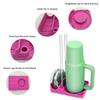 Suction Cup Design Cup Drainer Rack Food Grade Silicone Water Bottle Holder Bottle Drying Rack  Bar