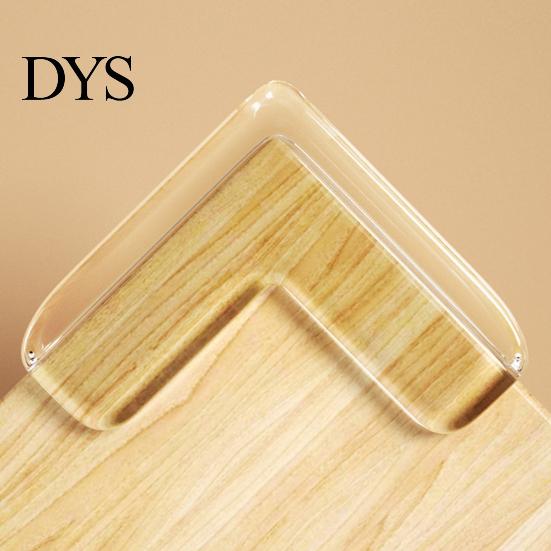 Furniture Corner Protector 4Pcs Table Guard Transparent Baby Safety Silicone L Type Edge Cover T Fan Children Protection Home Supplies