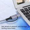 Plugs And Play USB C To RJ45 Converters Cable Supports Gigabit Ethernet Speeds PVC Braideds Construction For Multiple Device Compatibility