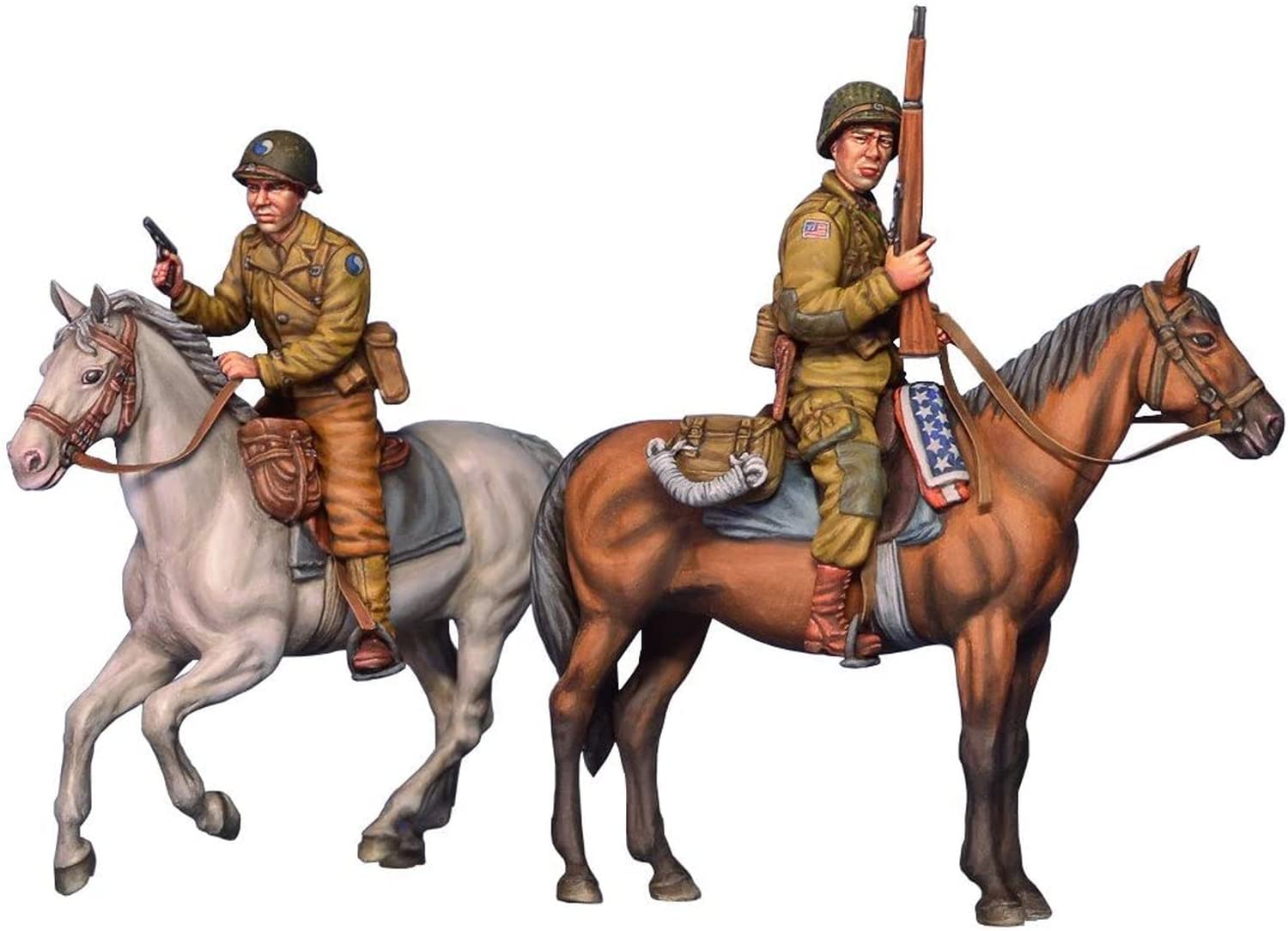 

Miniart Scale American Normandy Horseback Riding Plastic Model Kit MA35151 1/35 Soldier, 1944, Set,