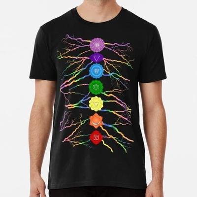 Chakra-Symbole Print in Schwarz Größe S bis 5XL Hergestellt in den USA TTshirt