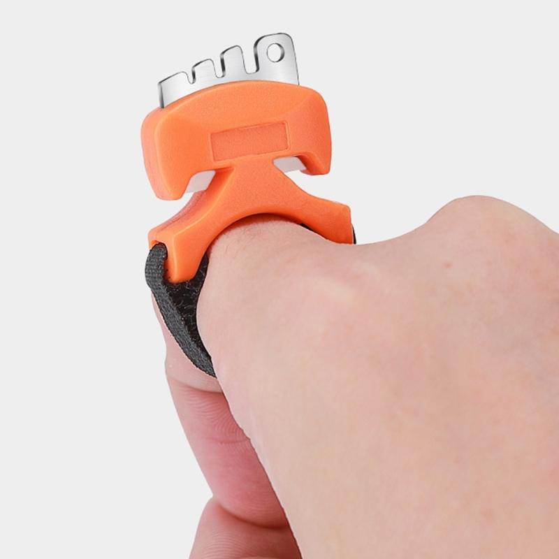 Ceramic Edges Line Trimmer Tool Adjustable Finger Band Stainless Steel Construction For Quick Lures Corrections And Secure Knots Small Fishing