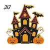 Alloy Decorative Brooches Halloween Enamel Brooch Pin, Cartoon Ghost Witch Hat Black Cat Spider Badge for Jackets Backpacks Hats Scarves Zinc