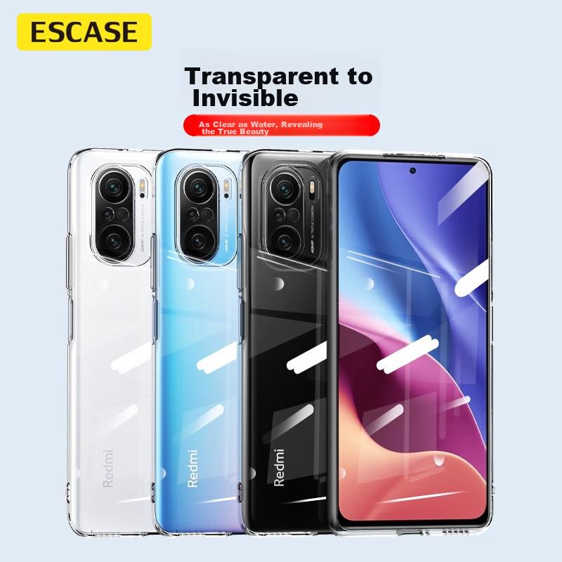 And Film SetRedmi K40 Pro Phone Case, K40 Transparent Tempered Glass, Full Protection Anti-Drop Series, Soft Case/translucent