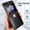 Anti-Rutsch-Leder-Coque-Hülle für Samsung Galaxy Z Flip 6 5 4 3 Drop-Schutz-Klapptasche Handy-Fabrik-Entsperrung