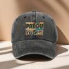 Unisex Adjustable Size Hat with Geometric PAPOU Print Fashion Printed Baseball Cap Retro Dad Hat Outdoor Casual Cap
