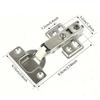 10Pcs Cabinet Hinges with Screws Steel Hinges For Furniture Full Overlay Mute Cabinet Door Cupboard Hinges Furniture Fitting