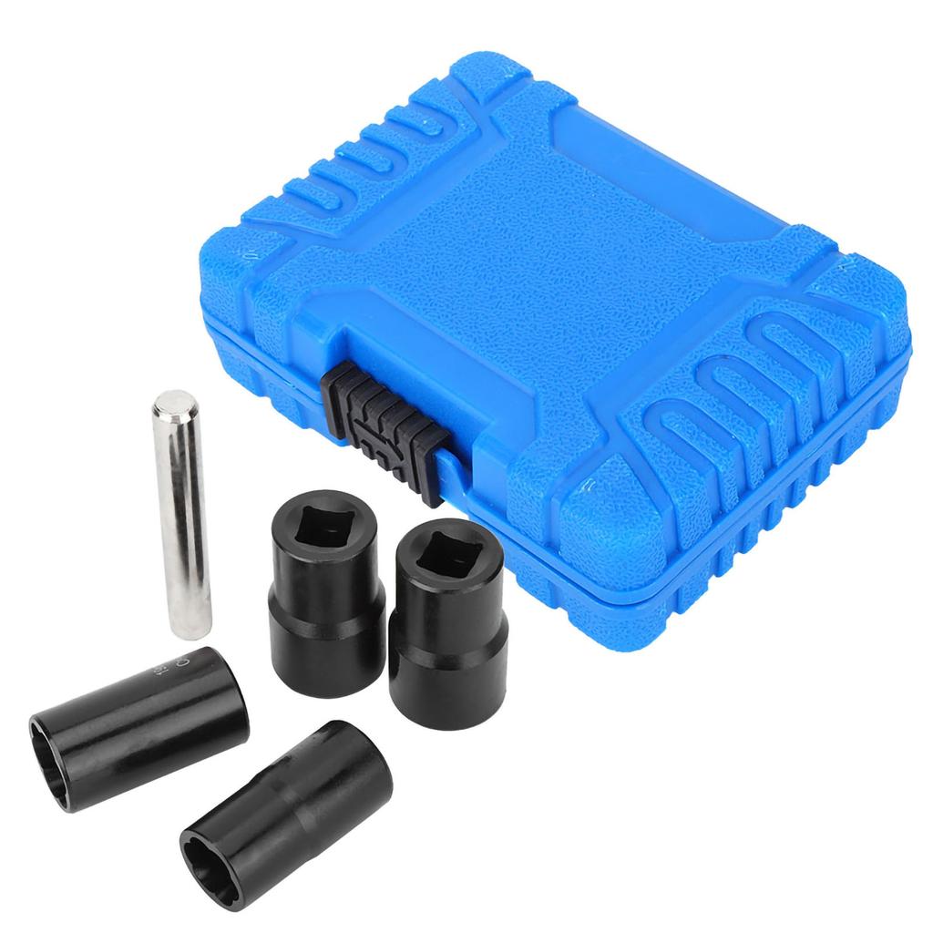 Twist Socket Set Locking Wheel Nut Bolt Stud Extractor Removers 17mm 19mm 21mm 22mm Socket Lock Remover Nut Bolt Extractor