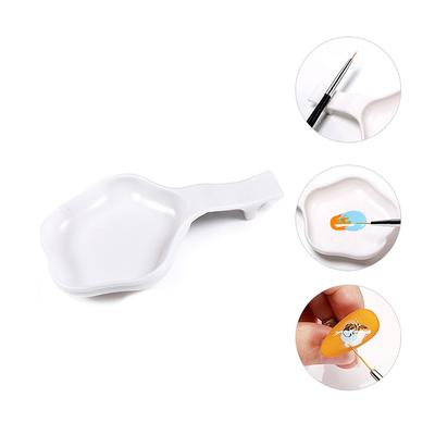 White Nail Art Palette Nail Pen Wash Tray Painting Pen Rack For Manicure Tools Nail Art Brush  Displayer Stand Tool