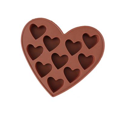 Heart Shaped Mold Home Bakery Multi-slot Sugar Candy Moulds Dessert Making Tools Chocolate Silicone DIY Handmade Baking Molds
