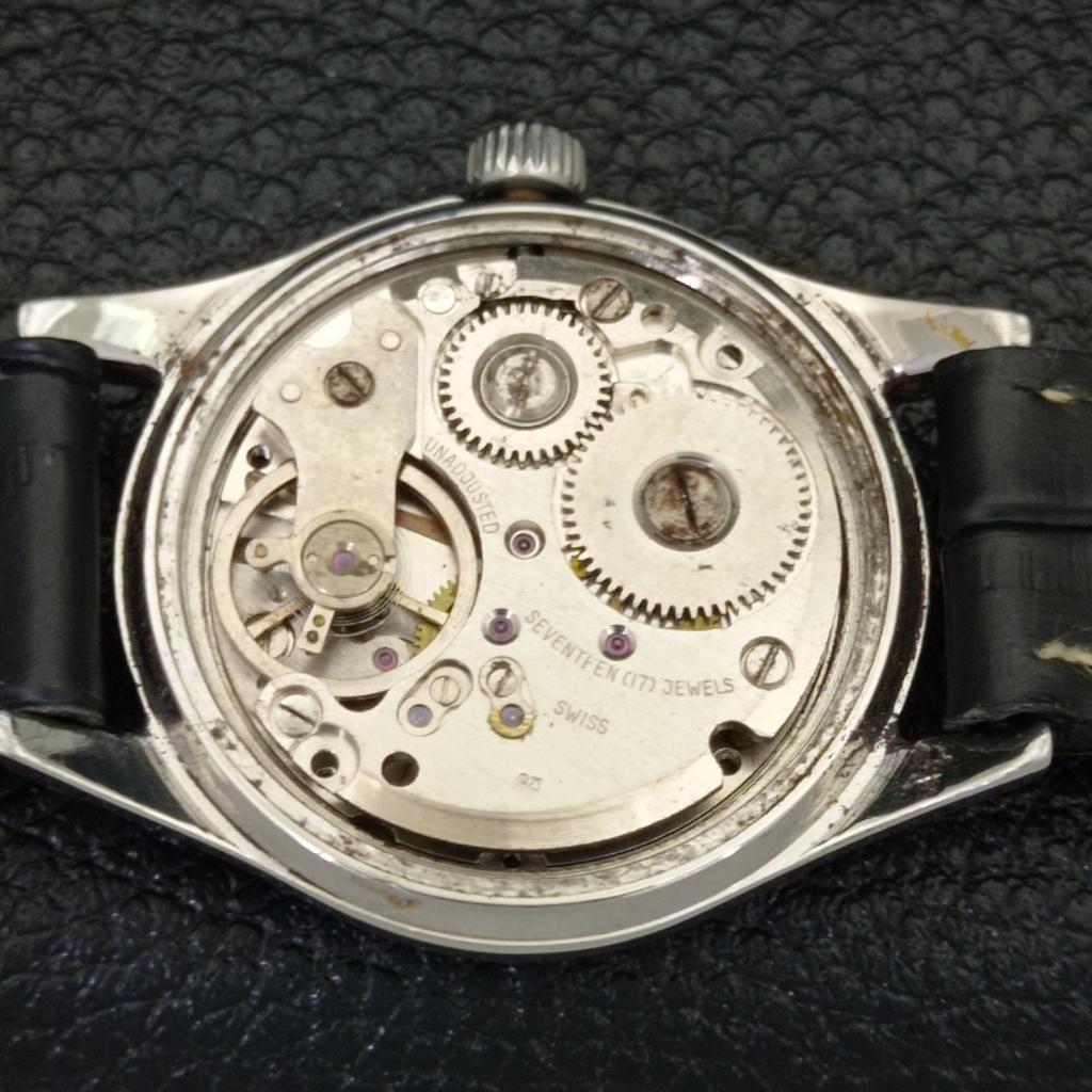 USED JOSMAR HAND-WINDING SWISS MENS WHITE COLOR DIAL WATCH a432783-2