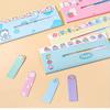 2PCS/ set of cartoon animal row station post-it notes, cute ins girl heart index stickers, learning memos N sticky notes