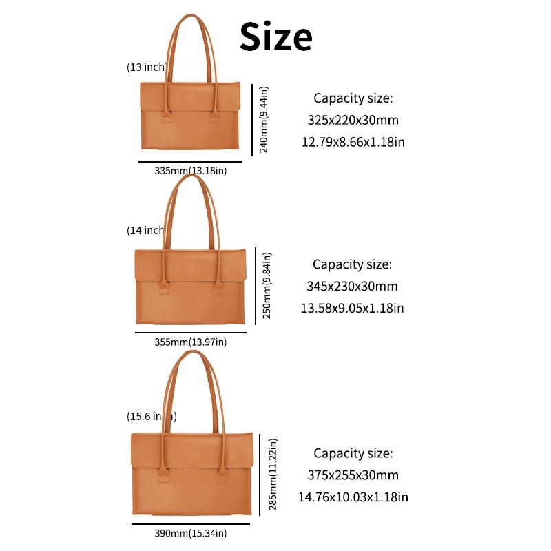 Damen 13/14/15/16 Zoll Laptoptasche Handtasche Langer Griff Für MacBook Pro 16.2 Lenovo MateBook HP Dell 15.6 Umhängetasche