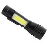 Rechargeable Flashlight 4 Modes High Brightness Metal Flashlight with COB Sidelight for Outdoor