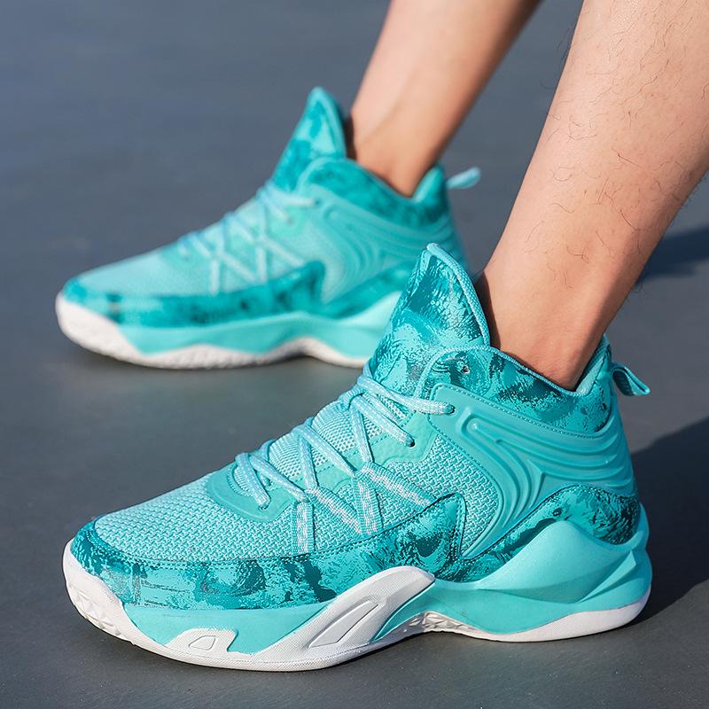 2026 Spring New Men's Shoes Colorful High Top Breathable Men's Casual Sports Shoes Trendy and Versatile Basketball Shoes