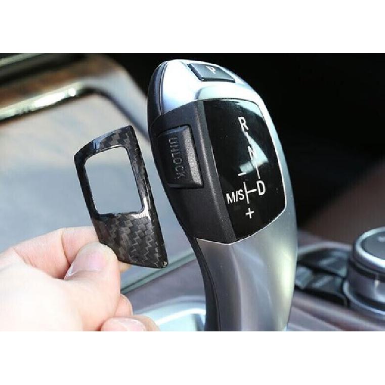 Middle Console Fit For BMW F20 F21 F22 F23 Trim Gear Shift Knob Dry Carbon Fiber