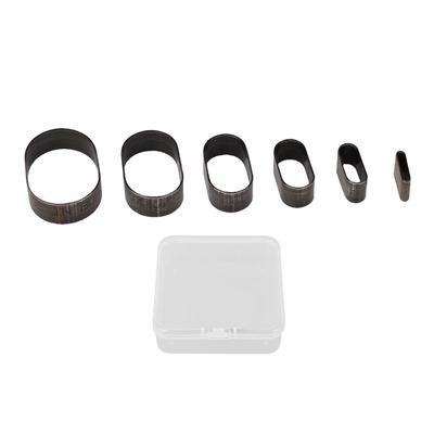 Leather Cutter Tool Set Oval Shape 10mm 13mm 16mm 19mm 22mm 25mm Long Diameter Leather Hollow Hole Puncher Dies