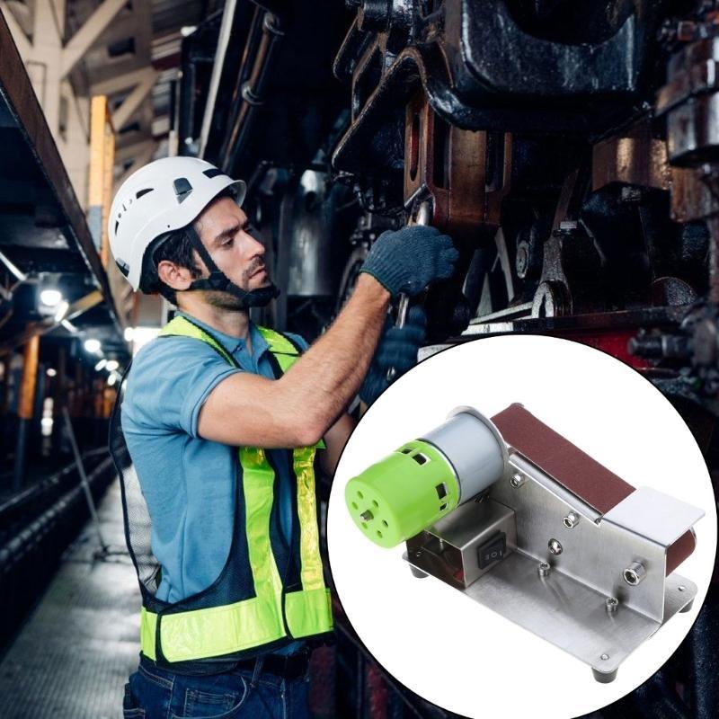 Electric Belt Sanding Machine Belt Sander Electric Cutter Sharpener Sanding Machine Belts Adapter Polisher