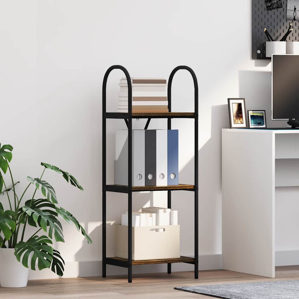 Bookshelf Smoked Oak 40 X 30 X 109 Cm Engineered Wood