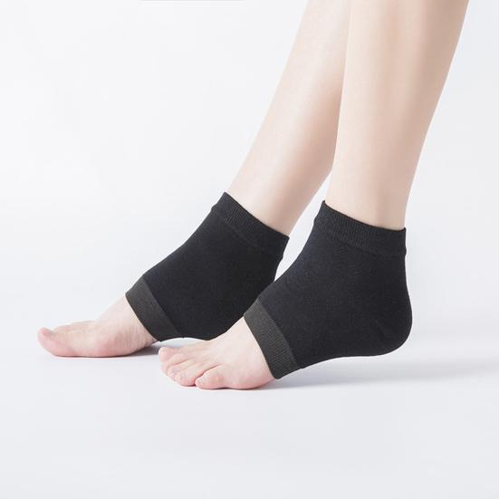 Yousheng 1 Paar Fußschutzsocken Abriebfest Einfarbige Silikon-Fersen-Gel-Spa-Fußschutz Anti-Trockenheit Rissige Werkzeuge für den Sommer