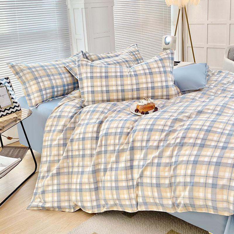 Small Fresh Bed Four-piece Dormitory Quilt Cover Three-piece Bed Sheet Set
