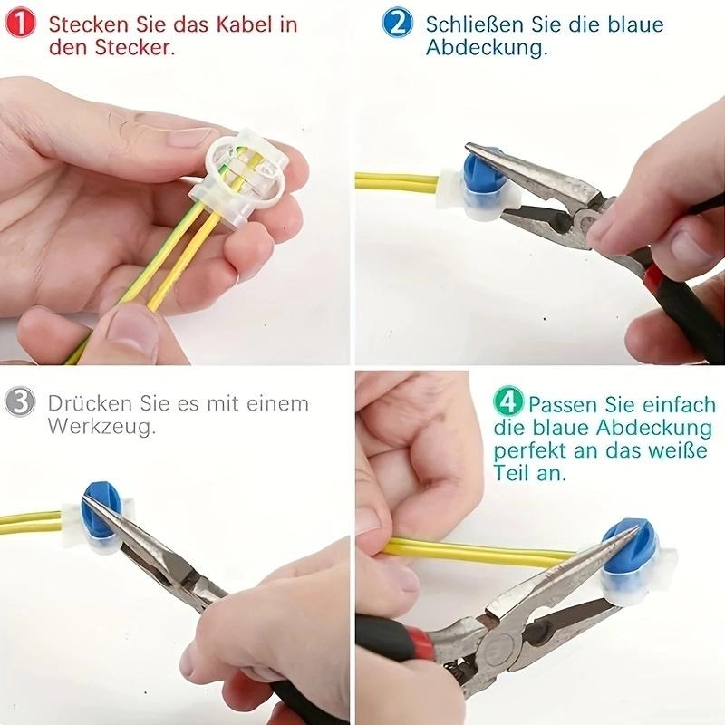 3 pin 314 Connectors Robotic Lawn Mower Connectors for Gardena/Husqvarna/Worx/Robomow Lawnmower Electric Cable Terminal 30-10PC