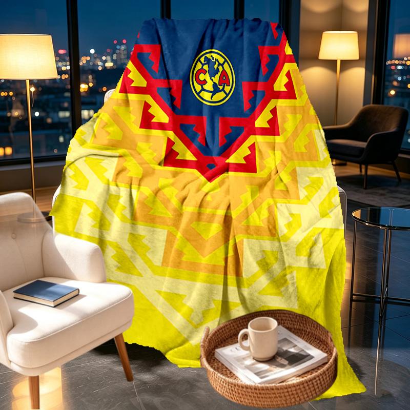 Club America Print Blanket - Soft & Comfortable, for Bedroom, Travel, Sofa, Home Decoration - Birthday Christmas Gift for Friend