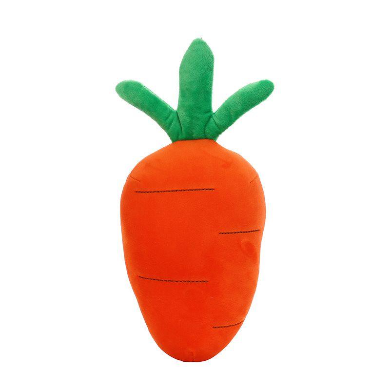 Cuddly Plush Fruits Vegetables Keychain Pendant Dolls Banana Orange Peach Eggplant Carrot