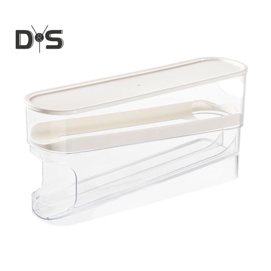 Холодильник Ящик для хранения яиц Большая вместимость Двухслойный прозрачный дизайн Автоматический прокручивающийся держатель для яиц 1pc 1443₽