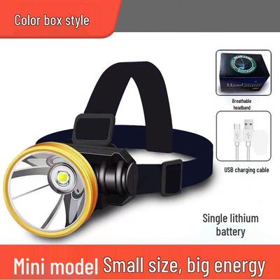 UOSU USB-wiederaufladbare Mini-Nachtfischerei-Stirnlampe