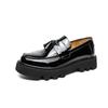 Men's British Style Plus Size Tassel Loafers – Thick Sole Business Casual Platform Leather Shoes